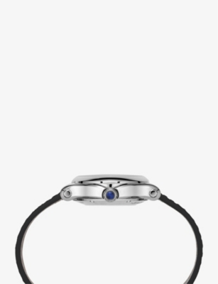 Chopard Stainless Steel Happy Sport Stainless-steel, Alligator-embossed Leather And 0.25ct Diamond Self-wind In Stainless Steel
