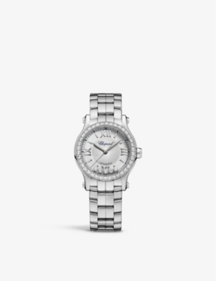 Chopard Happy Sport 278573-3014 Stainless Steel And 0.14ct Diamond Automatic Watch