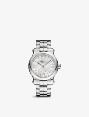 Chopard Happy Sport 278559-3002 Stainless Steel And 0.35ct Diamond Automatic Watch