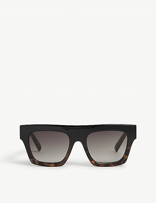 LE SPECS: LSP1702092 Subdimension rectangle-frame polycarbonate sunglasses