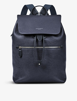 ASPINAL OF LONDON Reporter grained leather backpack
