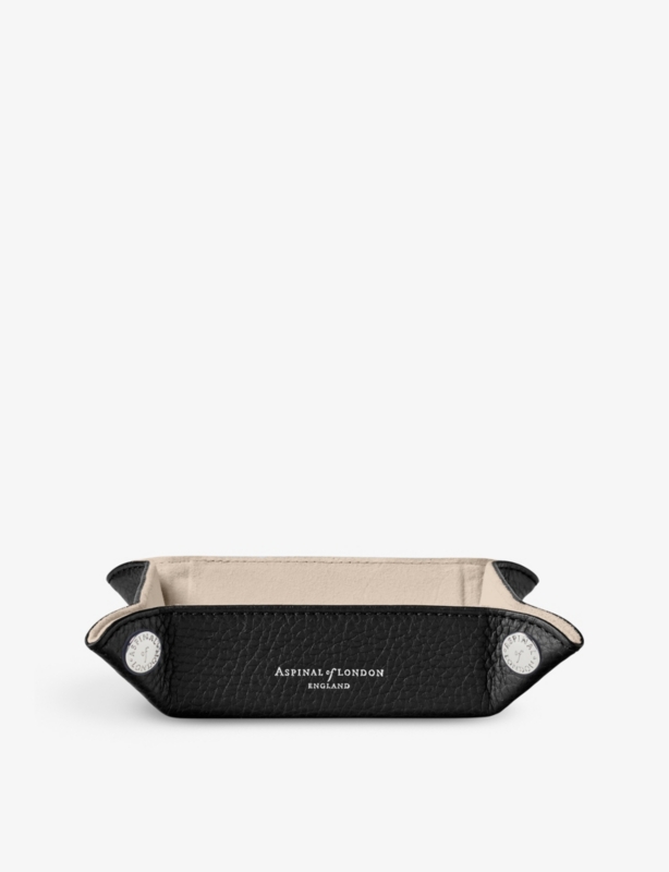 Tidy Tray mini grained-leather organiser 15.7cm x 11.4cm