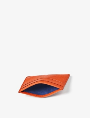ASPINAL OF LONDON: Logo-embossed leather card holder