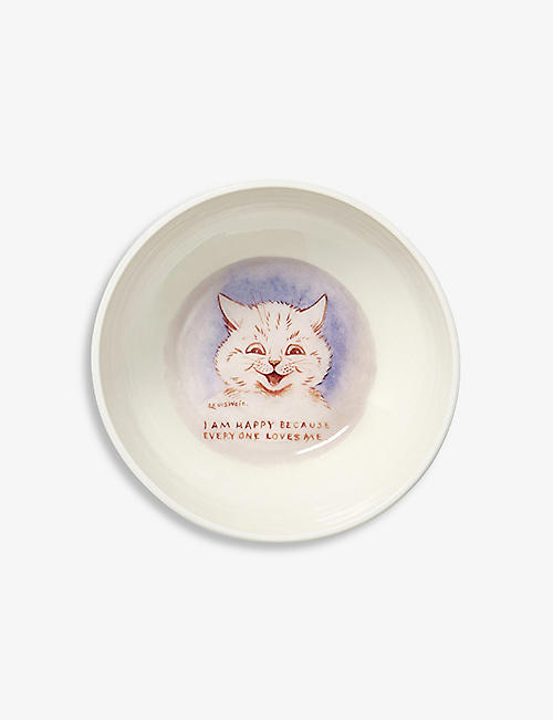 CHESHIRE & WAIN: Louis Wain illustrated porcelain bowl 15cm