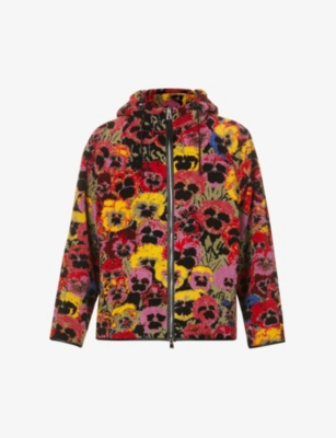 LOEWE - Loewe x Joe Brainard Pansies floral-print fleece jacket |  Selfridges.com