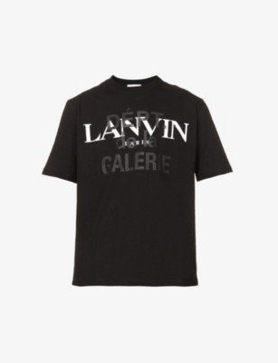 LANVIN - Lanvin x Gallery Dept. logo-print cotton-jersey T-shirt ...