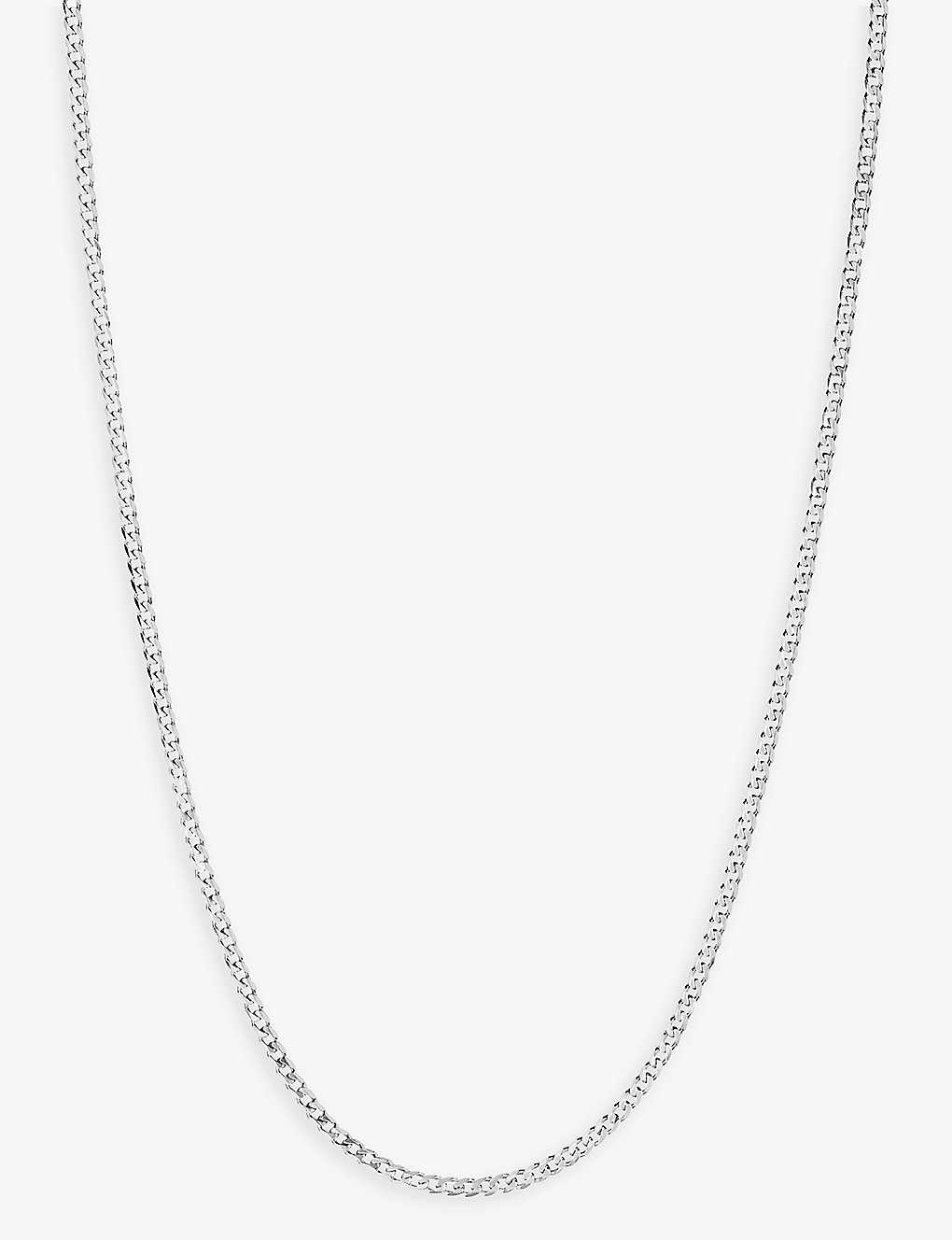 Maria Black Saffi 43 Rhodium-plated Sterling-silver Chain Necklace In Silver Hp