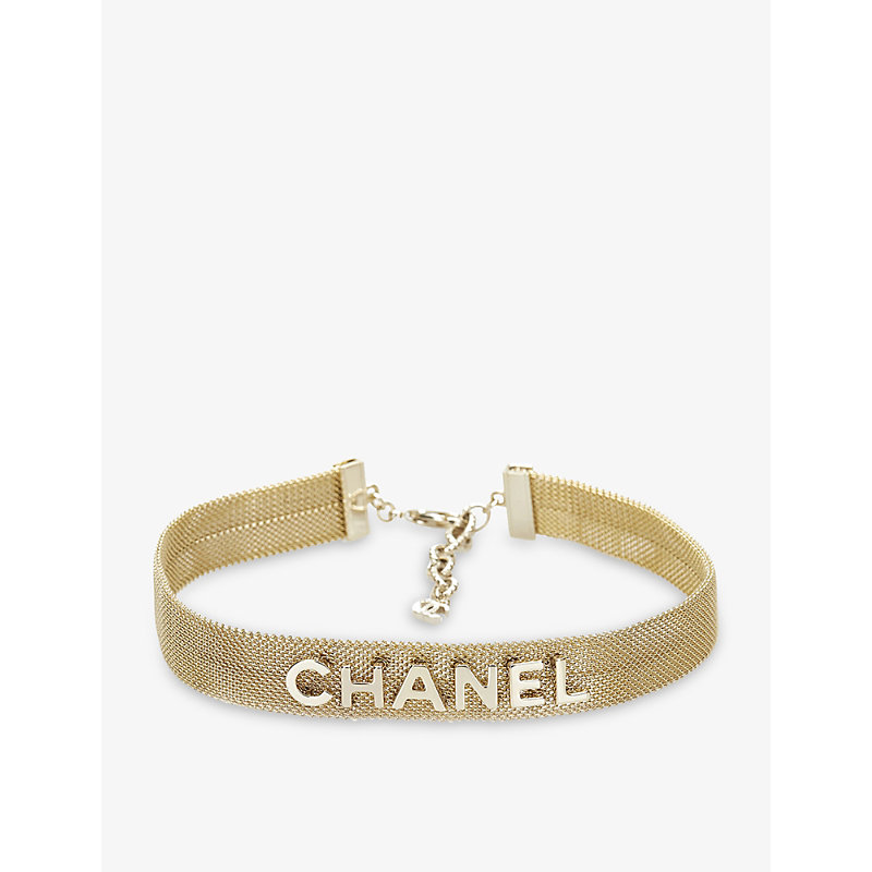 Resellfridges Pre-loved Chanel Gold-tone Brass Mesh Choker