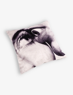 SELETTI: Seletti wears TOILETPAPER Eye & Mouth woven cushion 50cm x 50cm