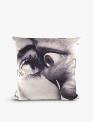 SELETTI: Seletti wears TOILETPAPER Eye & Mouth woven cushion 50cm x 50cm