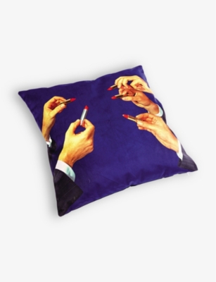 SELETTI: Seletti wears TOILETPAPER Lipstick cushion cover 50cm x 50cm