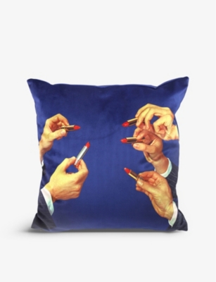 SELETTI: Seletti wears TOILETPAPER Lipstick cushion cover 50cm x 50cm
