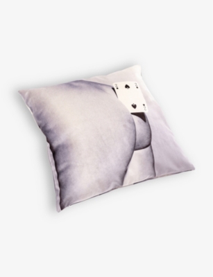 SELETTI: Seletti wears TOILETPAPER Spades cushion cover 50cm x 50cm