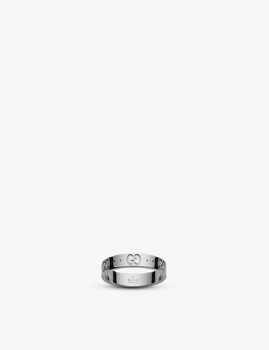 Gucci Icon 18ct White-gold Ring In White Gold