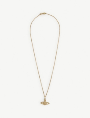 VIVIENNE WESTWOOD: Bas Relief Orb mini gold-tone brass necklace