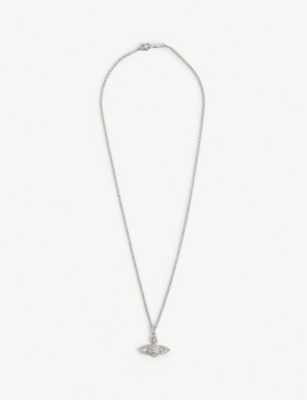 VIVIENNE WESTWOOD - Bas Relief Orb mini silver-tone brass necklace