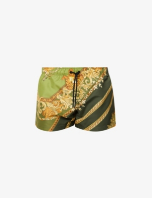 Baroque-print shell swim shorts(9357689)