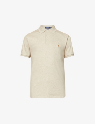 Logo-embroidered cot...