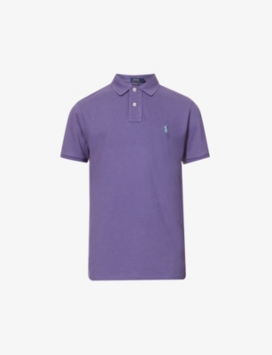 Logo-embroidered cot...