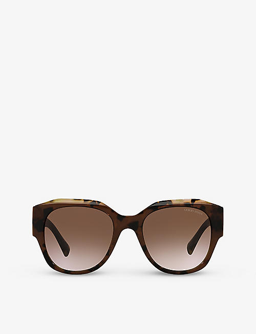 GIORGIO ARMANI: AR8140 square-frame tortoiseshell acetate sunglasses