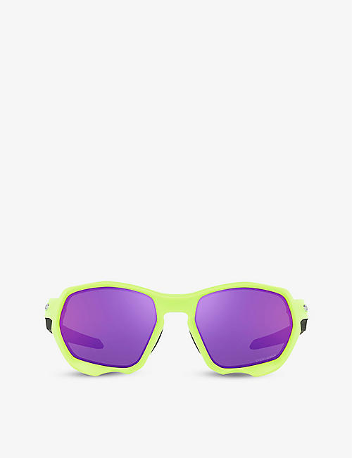 OAKLEY: OO9019 Plazma rectangle-frame nylon sunglasses