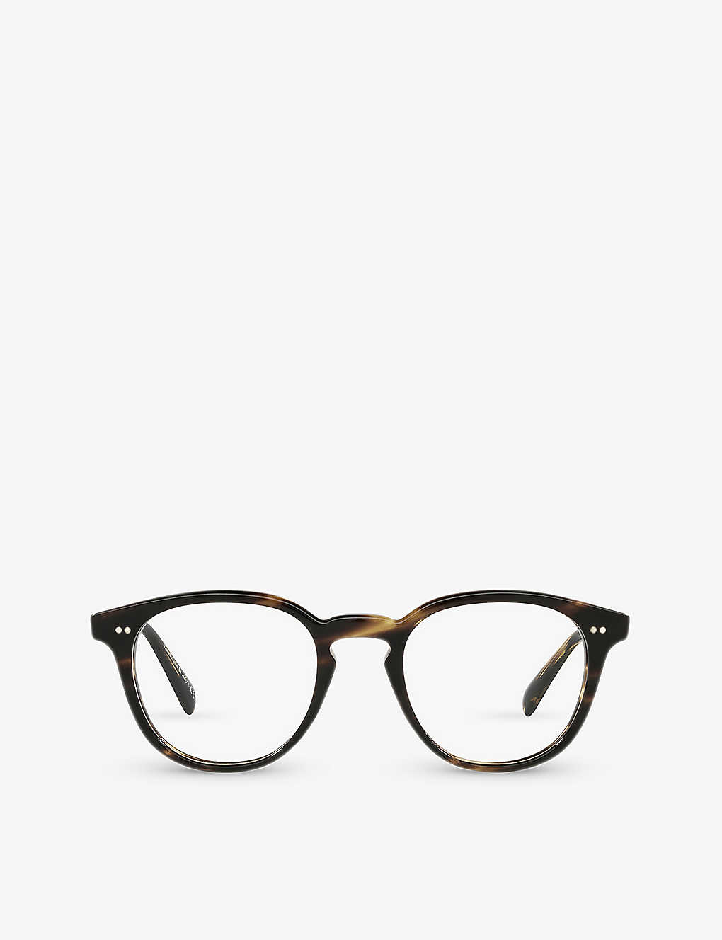 Oliver Peoples Womens Brown Ov5454u Desmon Round-frame Acetate Optical Glasses