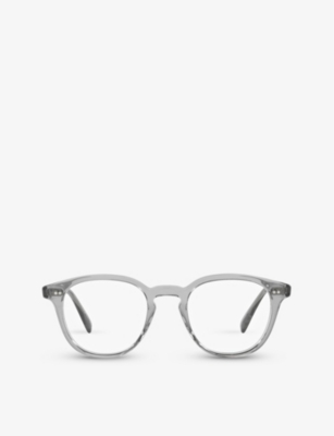 Oliver Peoples Womens Grey Ov5454u Desmon Round-frame Acetate Optical Glasses