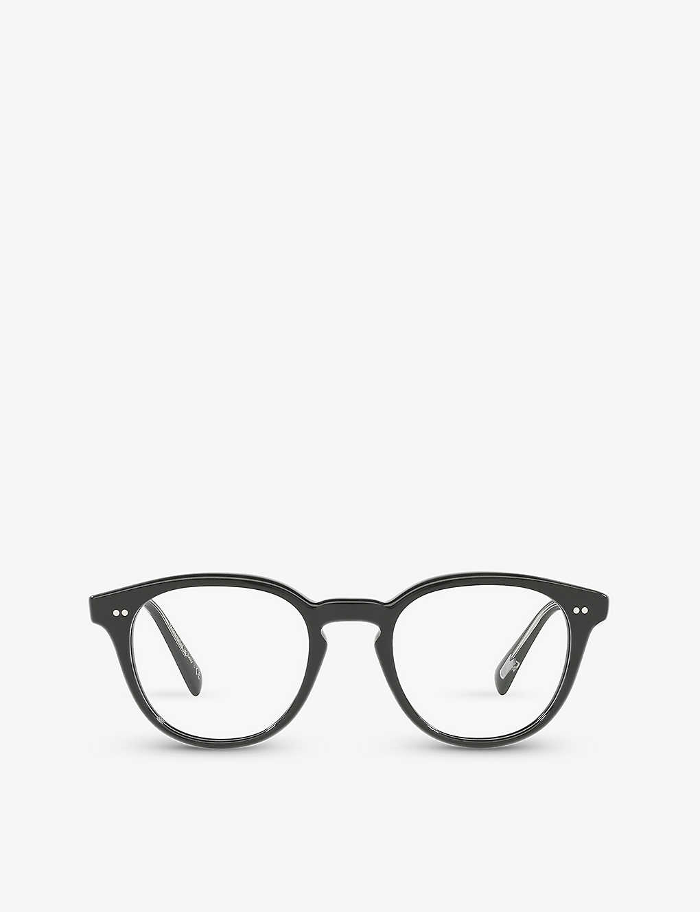 Oliver Peoples Womens Black Ov5454u Desmon Round-frame Acetate Optical Glasses