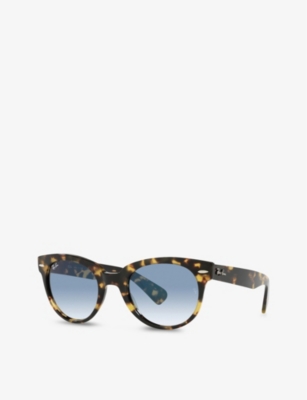 Ray Ban Womens Yellow Rb2199 Orion Geometric-frame Acetate Sunglasses In Yellow