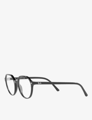 Shop Ray Ban Womens Ray-ban Rx5395 Thalia Acetate Square-shape Glasses In Black