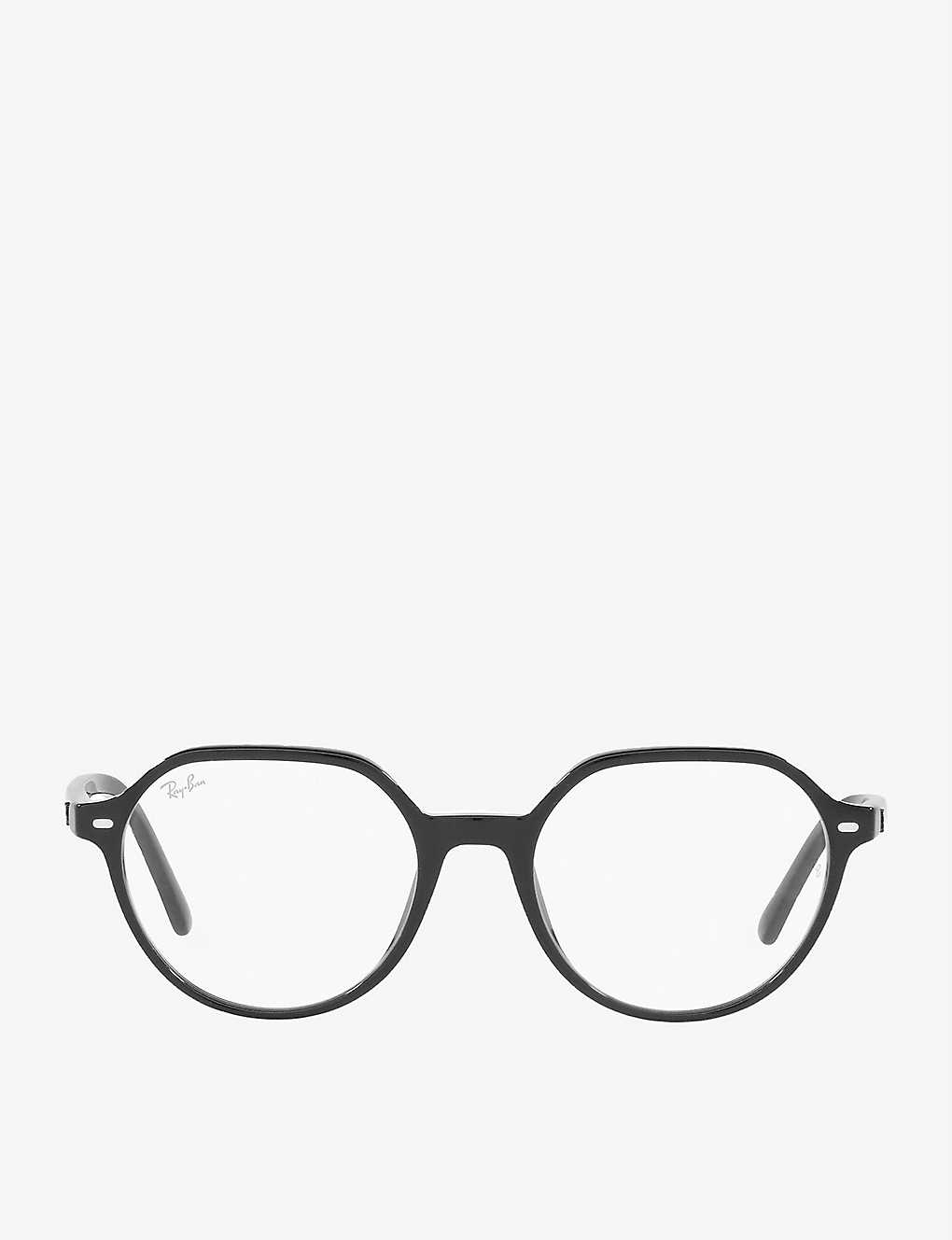 Ray Ban Rx5395 Thalia Acetate Square-shape Glasses In Black