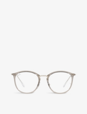 Ray Ban Ray-ban Womens Grey Rx7140 Phantos-frame Acetate And Glass Eyeglasses