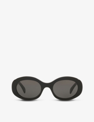 CELINE: CL40194U oval-frame acetate sunglasses