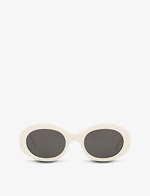 CELINE: CL40194U oval-frame acetate sunglasses