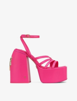 NAKED WOLFE JADA LEATHER PLATFORM SANDALS