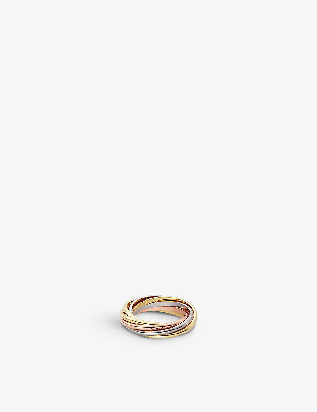 Cartier Womens Tri-gold Trinity 18ct White-gold, Rose-gold And Yellow-gold Ring