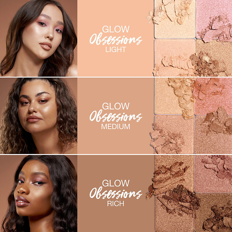 Shop Huda Beauty Rich Glow Obsession Mini Rich Face Palette 6.4g