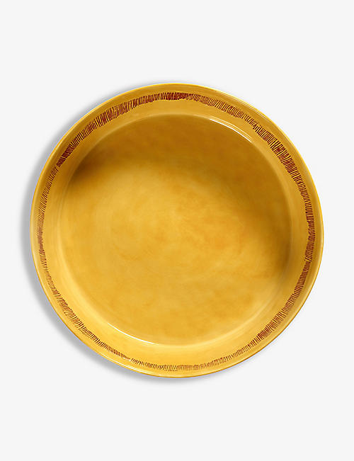 SERAX: Yotam Ottolenghi FEAST striped stoneware salad bowl 28.5cm