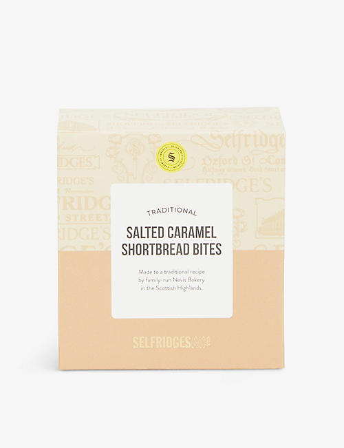 SELFRIDGES SELECTION: Traditional salted caramel shortbread bites 100g