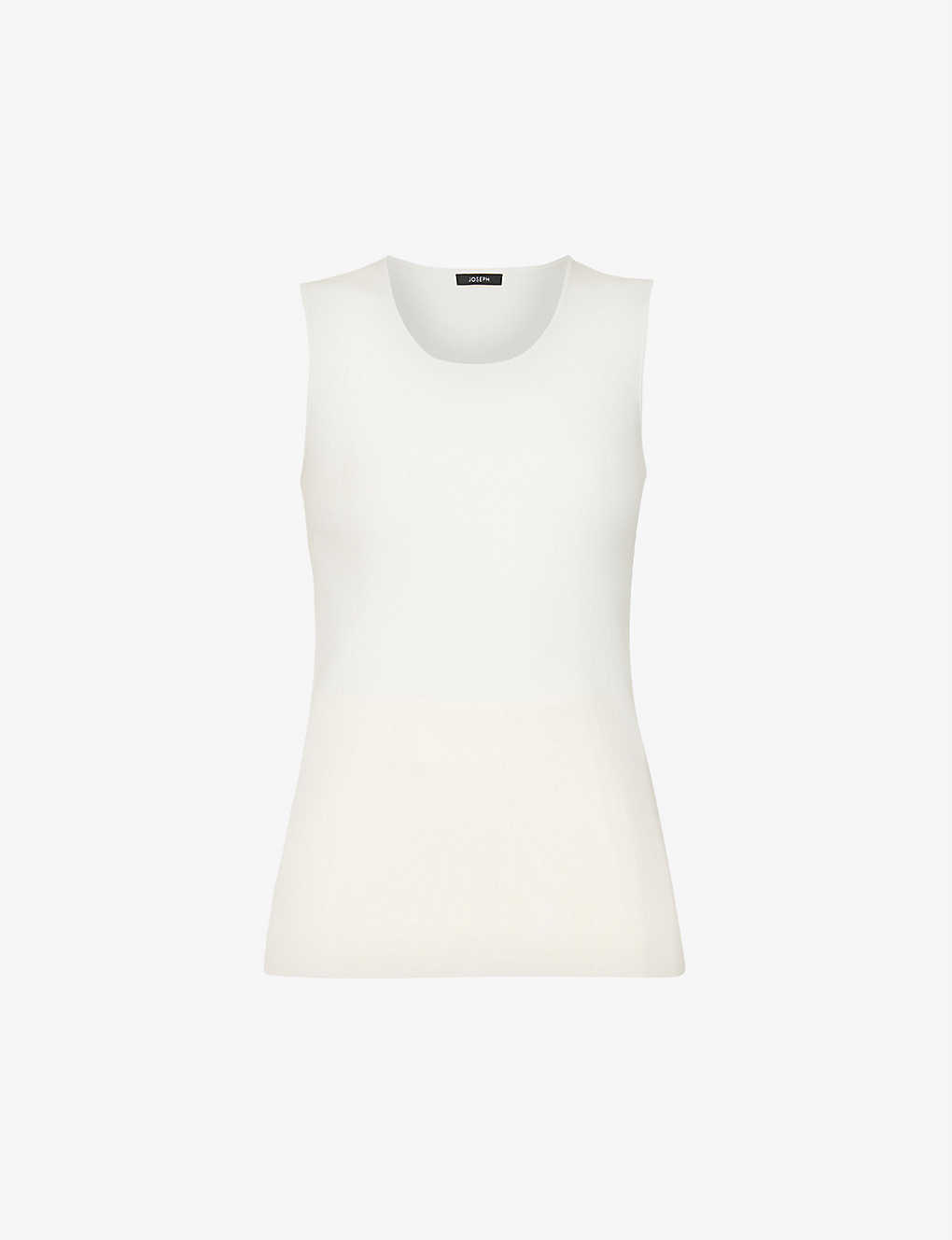 Shop Joseph Women's Ivory Scoop-neck Silk-blend Tank Top In White