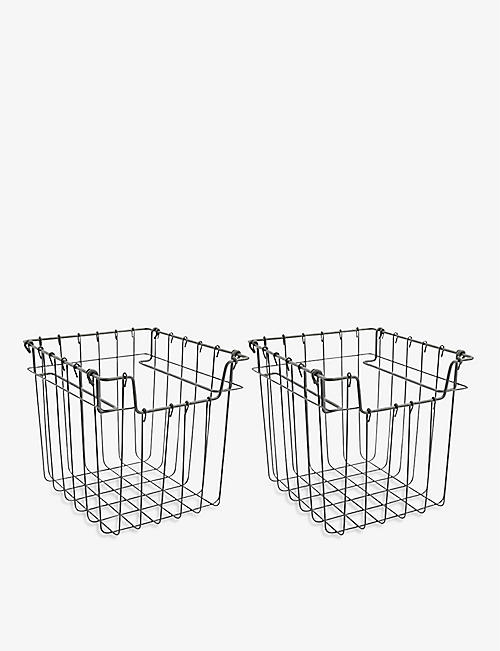 MONOGRAPH: Addit iron basket set of two