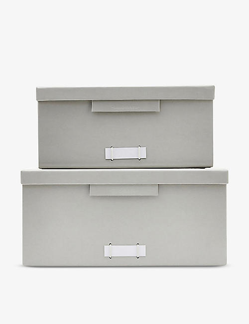 MONOGRAPH: Cardboard filing boxes set of two