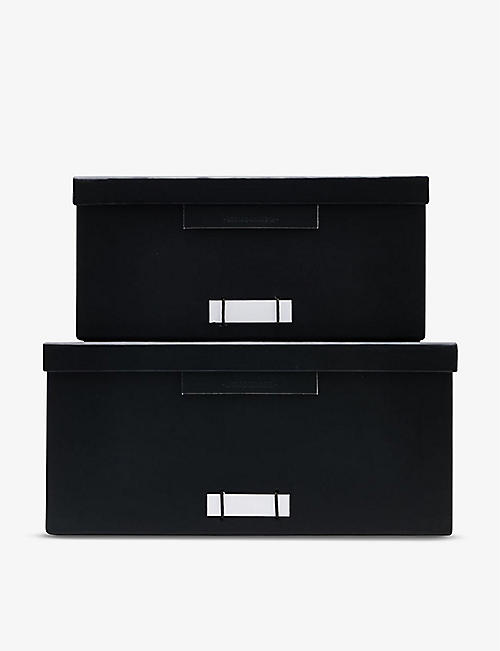 交织字母：纸板文件盒两件装