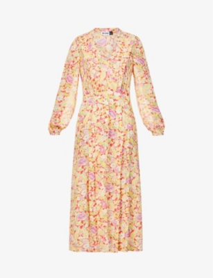 Autumn V-neck silk-c...