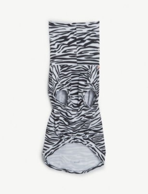 Paikka Uv & Bug Zebra-print Stretch-woven Shirt For Dogs 40cm