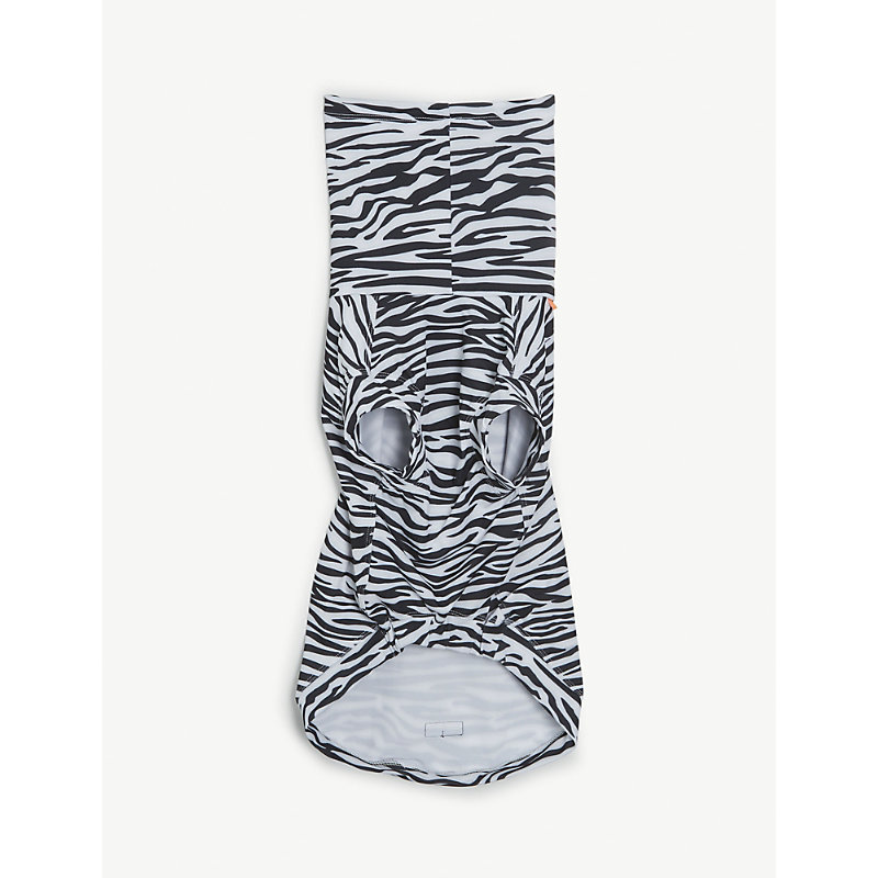 Paikka Uv & Bug Zebra-print Stretch-woven Shirt For Dogs 45cm