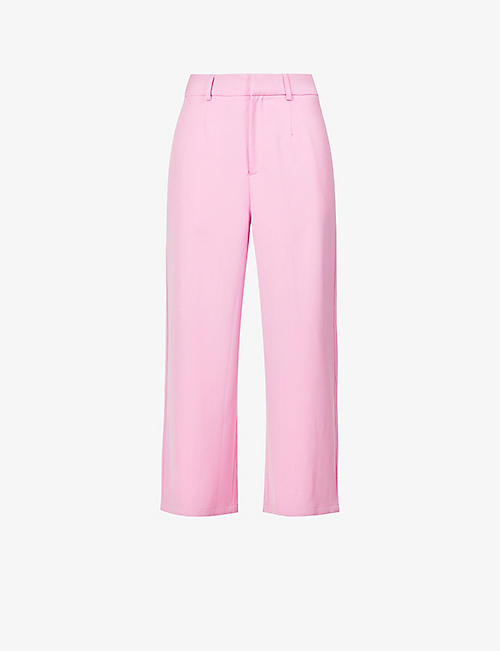 AMY LYNN: Jagger cropped wide-leg stretch-woven trousers
