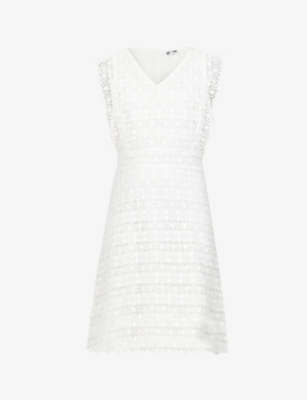 AMY LYNN: Rowan v-neck crochet mini dress