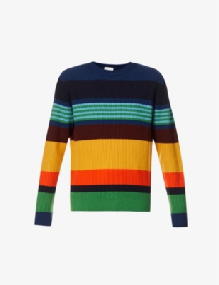 Rainbow stripe crewn...