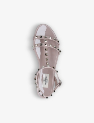 VALENTINO GARAVANI Rockstud PVC gladiator sandals